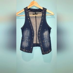 Extasy Western Denim open vest  , S